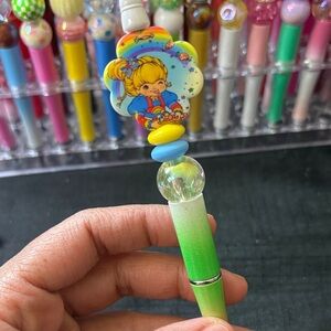 Rainbow Girl Green and Yellow Pen